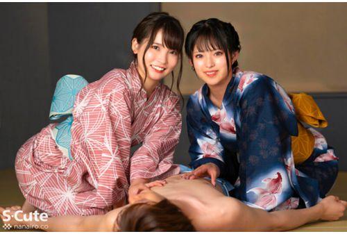 SQTE-512 Love Triangle Where Both Are Girlfriends, 6 Shots In 2 Days And 1 Night! Until My Boyfriend's Spirit Runs Out. Aoi Kururugi/Mitsuki Nagisa Screenshot 1