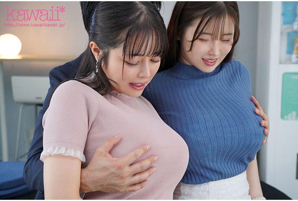 CAWD-868 The Biggest Breasts In The Japanese Female Announcer World, The Super-busty H-cup X J-cup Beautiful Pillow Anchor, Presents A Big-boobed Harem. Maruzai Aoi Hazuki Screenshot 1