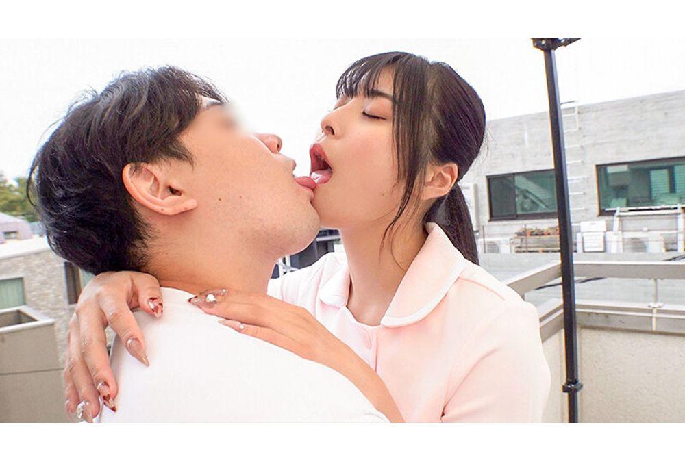 DVEH-084 Dental Hygienists Who Look Incredibly Beautiful In Their Masks, Lol. Would You Like To Steal A Virgin's First Kiss Under The Blue Sky?! They Remove Their Masks And Reveal Their Beautiful Faces, Staring At Him With A Super Intense French Kiss, Stealing His First Kiss And Leaving Him Super Turned On! They Forget About Work And Give The Virgin A Deep Kiss And A Raw Creampie. Screenshot 1