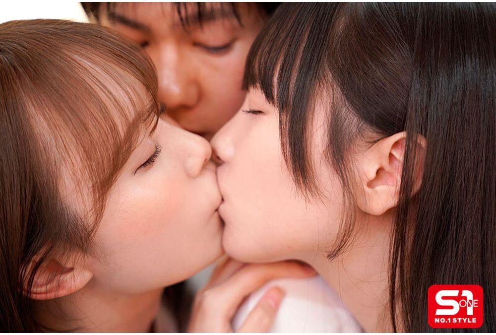 SNOS-353 I Witnessed A Lesbian Kiss Between The Strict Teacher Miru And The Kind Teacher Murakami Yuuka! I Was Forced To Join In Too, And My Brain Melted As We Engaged In A Sticky, Tongue-kissing Reverse Threesome! Screenshot 1
