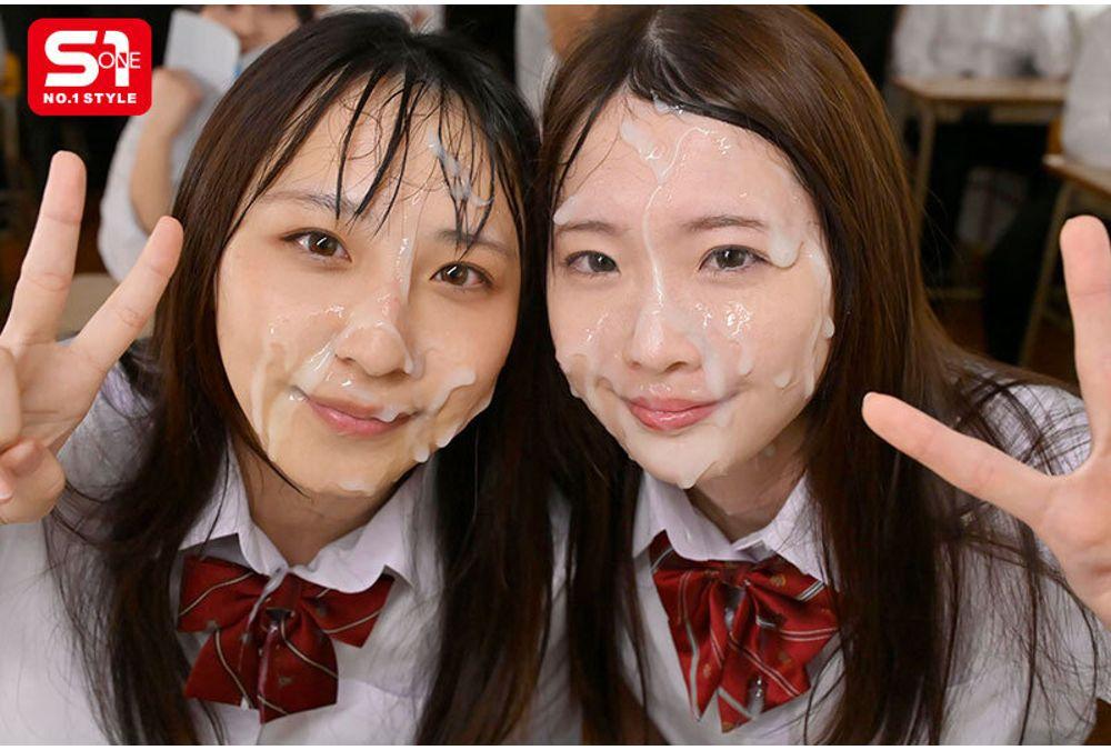 SNOS-326 July 28th Is Bukkake Day! Fight 100 Times! Sakika Shirakami, Nozomi Araki Screenshot 1