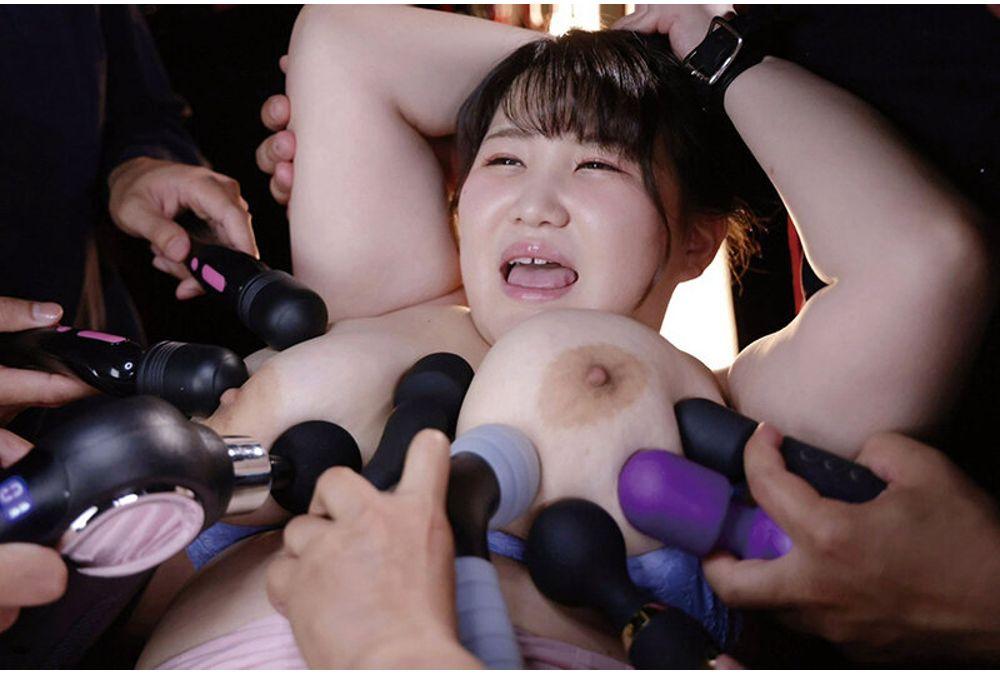 TNIK-022 K-cup Mega-breasted Woman, Full-body Restraint Bukkake Cum Swallowing Orgasm Torture, Akane Sana Screenshot 2