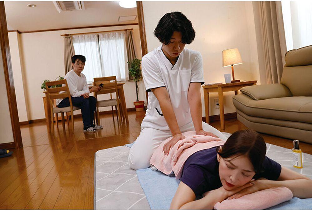 NGOD-325 Kiwa - A Wife, Ruka Aida, Is Relentlessly Stimulated By A Man Who Works As A Shiatsu Therapist In Sensitive Areas Of Her Body, And She Begins To Desire Another Man's Cock. Screenshot 4