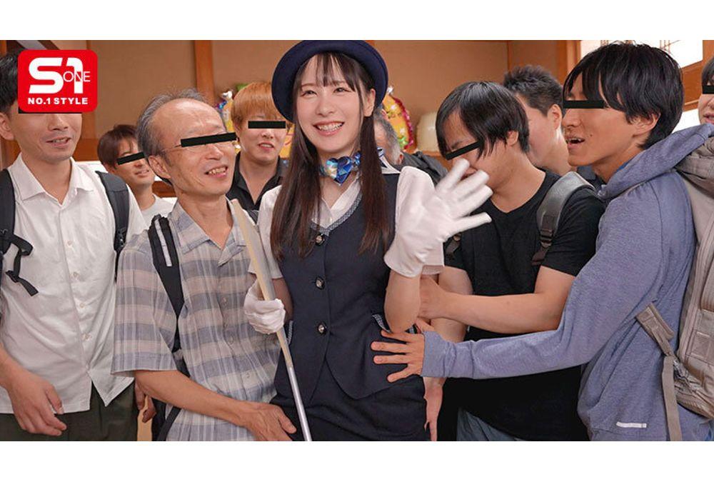 SNOS-182 Former Bus Guide Yuka Murakami's 48-hour Sexual Harassment-friendly Fan Appreciation Bus Tour: Amateur Men Go Wild Over The Beautiful Face, Soft Breasts, And Close Proximity Of Their Idolized AV Actress! A Wild Orgy Festival Where She Receives 22 Loads Of Semen. Screenshot 1
