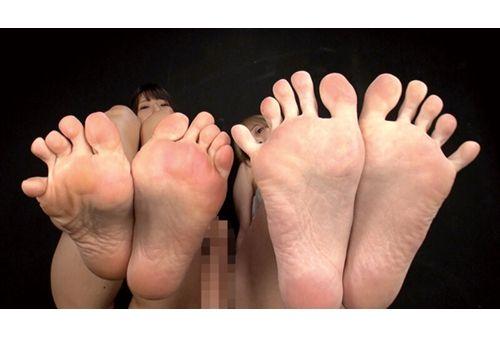 EVIS-398 Show Off The Soles Of W Slut's Footjob With Saliva From Above Screenshot