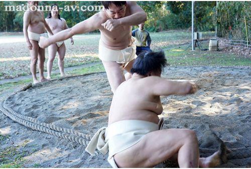 JUR-347 Sumo Stable Creampie Gangbang: Beautiful Female Hostess Haruka Rukawa Continues To Be Creampied By The Huge Cocks Of The Female-starved Wrestlers Screenshot 3