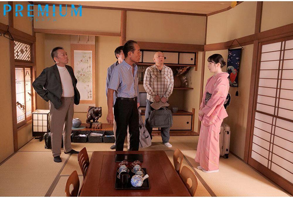 PRWF-016 Called Out To The Inn Run By The Couple To Have Drinks With An Older Male Guest In The Evening... Komatsu Sora Falls Into A Cycle Of Unprotected Sex That Doesn't End Even After Morning. Screenshot 2
