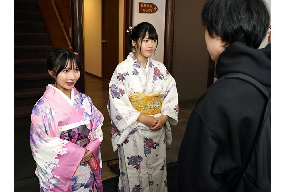 GVH-830 The Sister Proprietresses Of A Hot Spring Inn On The Verge Of Bankruptcy Use Their Natural Skills To Turn The Business Around With Their Overly Erotic Customer Service! Wakana Hachimori / Kana Yura Screenshot 6