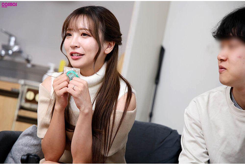 HAWA-368 An Amateur Wife Is Given One Condom At The Home Of An Ordinary College Student, But She Is Not Satisfied With Just One Condom And Allows Him To Cum Inside Her Twice During Her Stay. Ayaka, 30 Years Old, Slams Her Big Ass In The Cowgirl Position. Screenshot 5