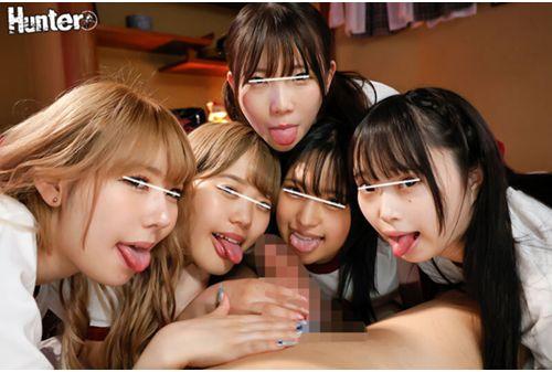 HUNTC-024 200% Intimate Harem Orgy With 10 Cute Female Classmates On A School Trip! Even Though We're On A School Trip, We're Holed Up In Our Rooms. But Somehow I Can Remember... Screenshot