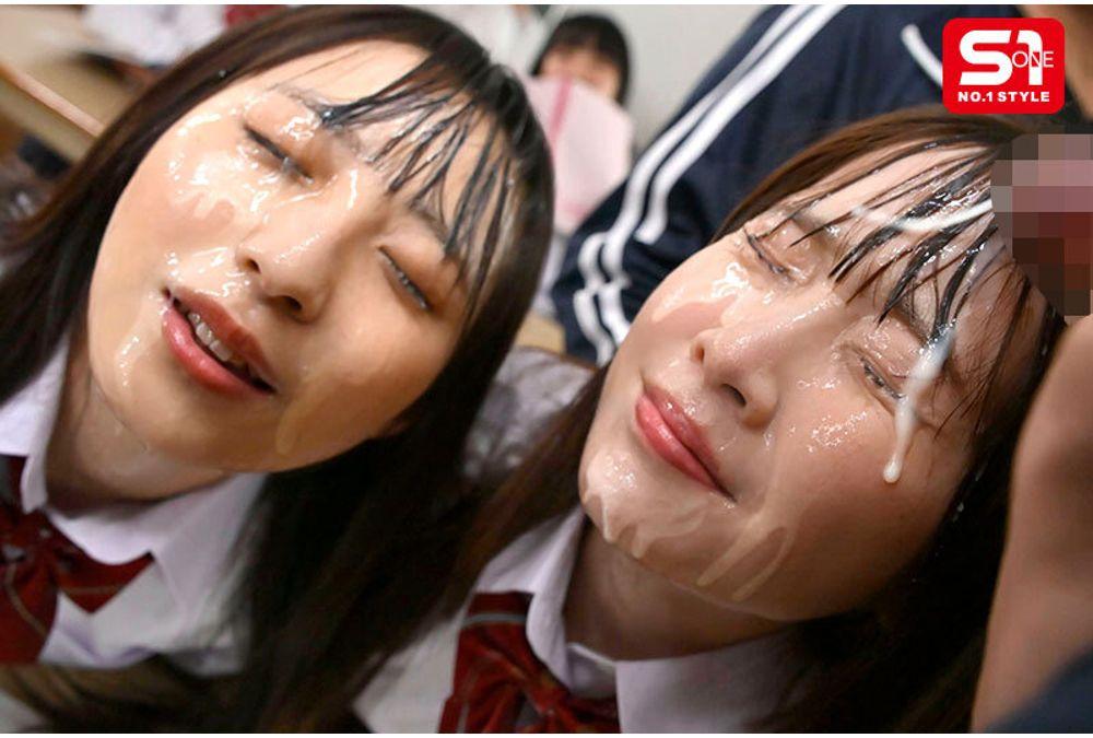 SNOS-326 July 28th Is Bukkake Day! Fight 100 Times! Sakika Shirakami, Nozomi Araki Screenshot 3