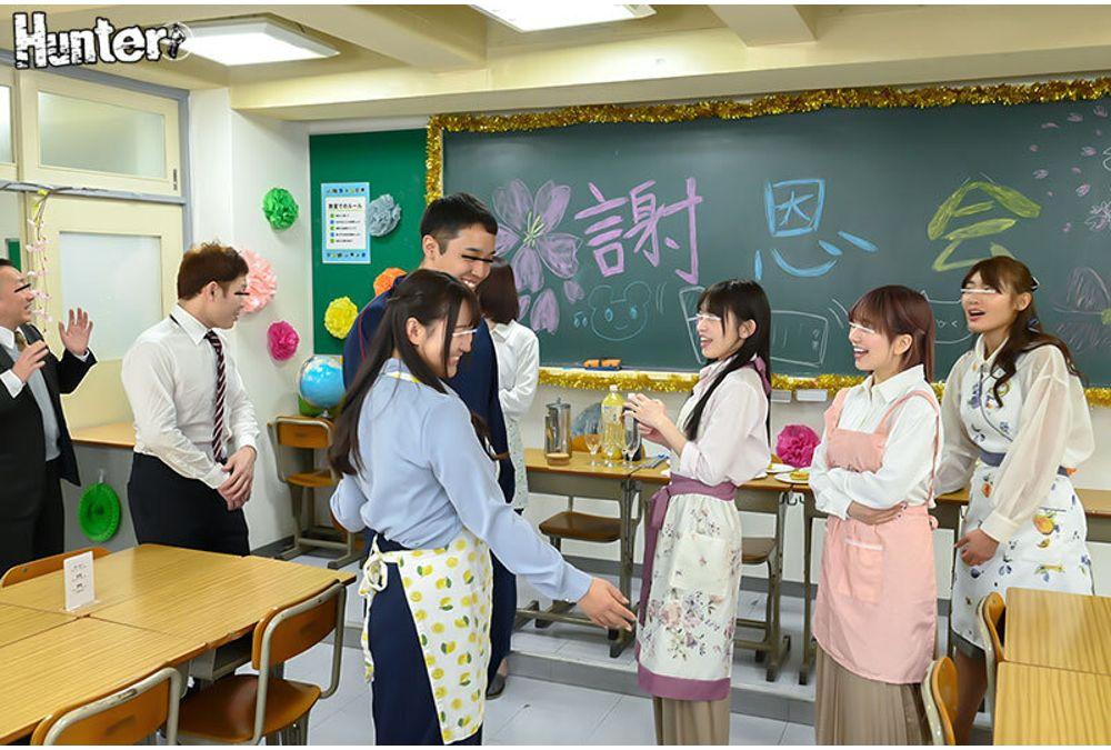 HUNTC-438 A Moms' Cafe Hosted By Parents Of A Certain Private Girls' School Is A Thank-you Party Where They Treat The Teachers Who Helped Them After The Graduation Ceremony With Some Naughty Hospitality! Screenshot 8