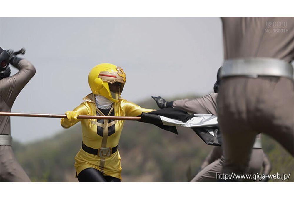 SPSF-55 Sentai Heroine Action Pinch ~ Fallen Star Sea Squadron Kaiser Five Kaiser Yellow [Action Pinch Arc] Moa Wakatsuki Screenshot 5
