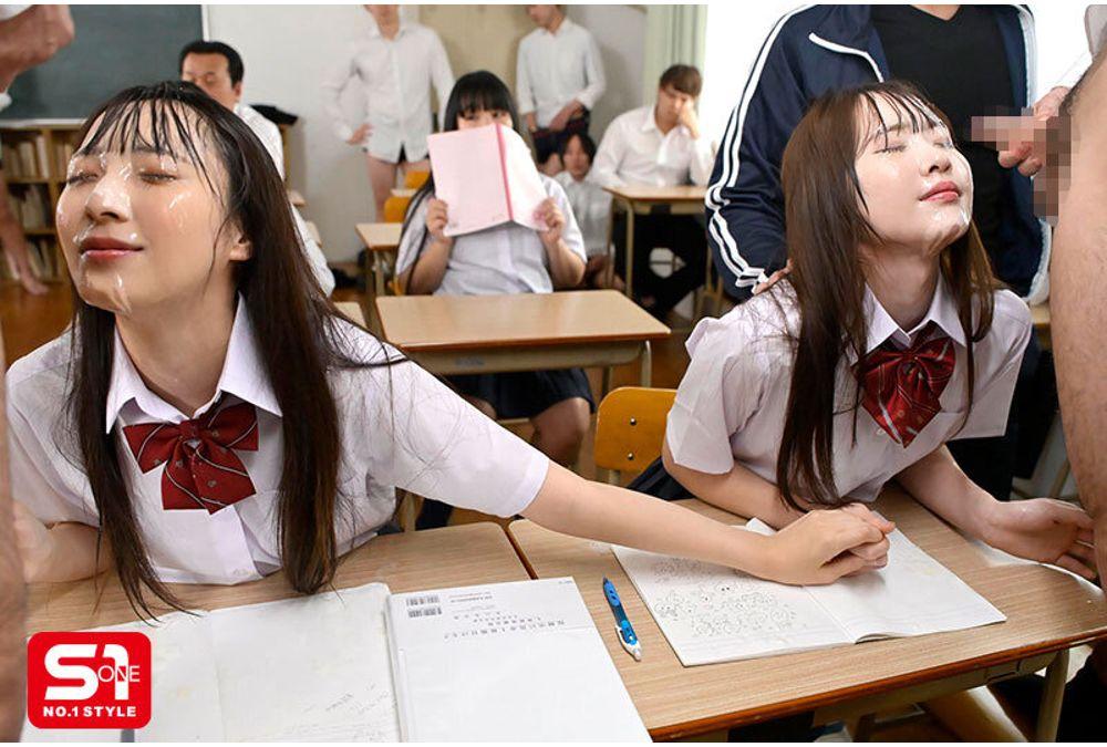 SNOS-326 July 28th Is Bukkake Day! Fight 100 Times! Sakika Shirakami, Nozomi Araki Screenshot 5