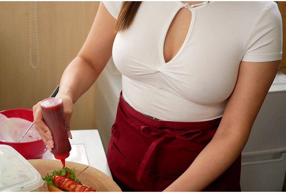 AKDLD-293 [AKNR Fetishism] Fully Clothed, The Rumored See-through Boobs Cafe. Will The Waitresses Always Serve You With Their See-through Boobs? "If You Like, I'll Even Drink Your Semen." Cafe Waitress Sakura Mita Screenshot 8