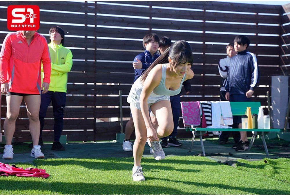 SNOS-273 A Female Track And Field Ace Whose Dreams Were Shattered By Injury Chooses To Contribute To Male Athletes... Face Shower Sex Worker "I'm Happier Now, Getting Showered In Semen, Than When I Was Running!" Moe Sakakibara Screenshot 6