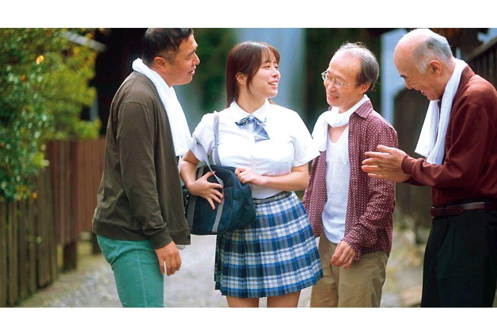 MKMP-742 A Kind-hearted, Big-breasted, Sex-toy-like High School Girl Living In A Remote Village Can't Refuse The Requests Of The Old Men And Ends Up Giving Them 20 Intense Cumshots. - Hazuki Noa Screenshot 6