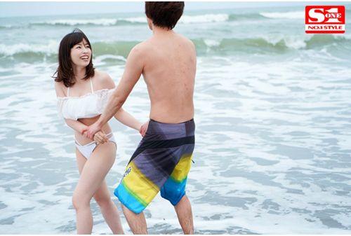 SSNI-531 Busty Married Woman Okita Saki Who Was Cuckold To Chara Man Who Was Picked Up In The Old Days When I Grew Up Love On The Beach Of Honeymoon NTR Husband And Memories Screenshot