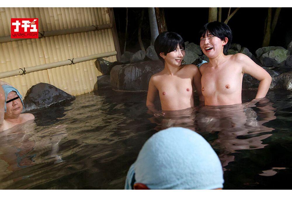 NHDTC-199 This Time! A Flat-chested Girl Takes On The Challenge Of The Men's Bath. At A Hot Spring Inn, A Big-dick Old Man Finds Out She's A Girl And Cums Inside Her Again... It's The Worst! Screenshot 7