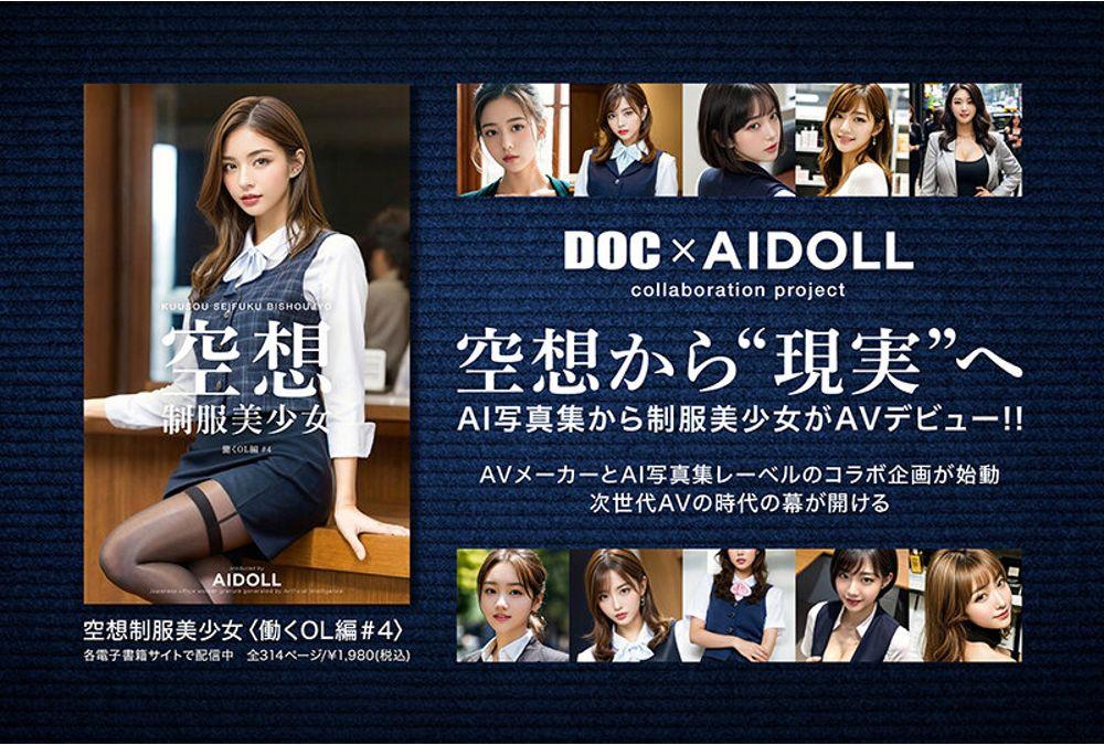 DAL-011 Fantasy Uniform Beautiful Girl AI MODEL AV DEBUT Working OL Edition Vol.02 Screenshot 7