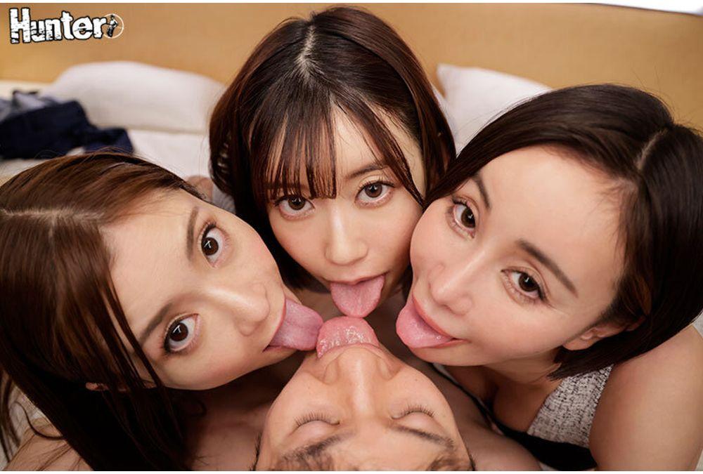 HNTRZ-016 After The Graduation Ceremony... The Most Lewd Present From An Older, Slender Beauty To You Who Has Become An Adult! A Triple Mature Slut Harem Where You Will Be Sucked Out Of Your Sperm Without A Moment's Rest By The Extreme Erotic Techniques From All Directions Sumire Kurokawa Yurika Aoi Tomoka Akari Screenshot 5