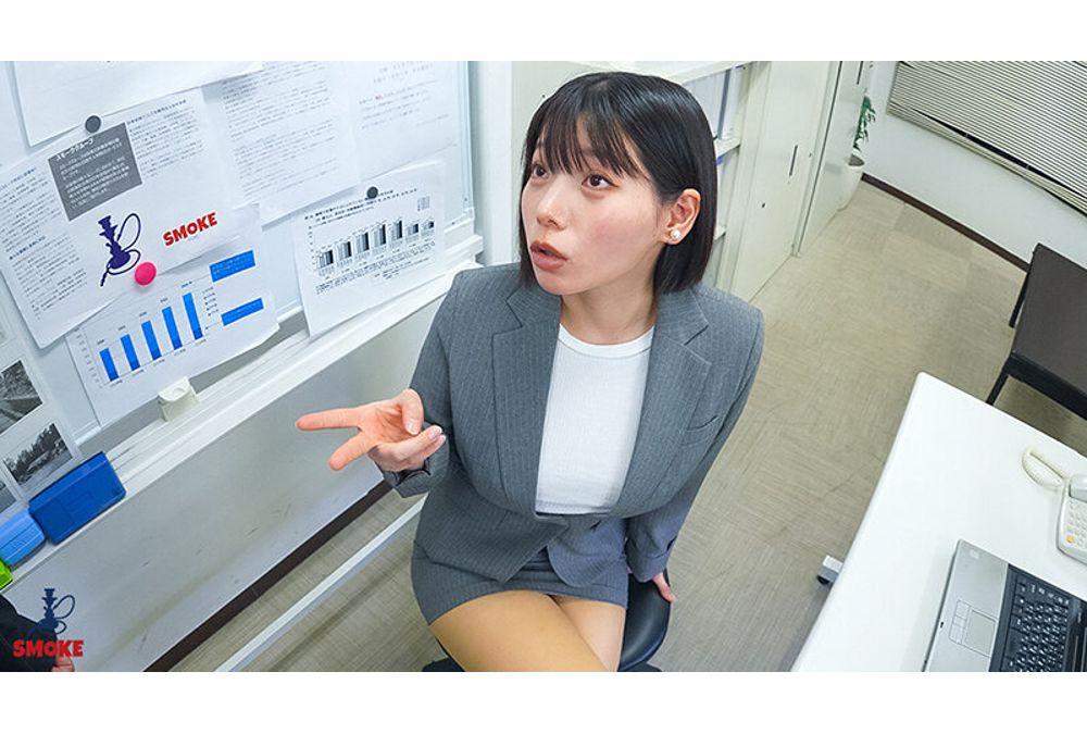 SMOK-044 [Extreme Lingerie Sexual Harassment] Alone In The Office During Overtime, A Busty Married Female Boss Plays With Her Hardworking, Serious-minded Subordinate By Showing Him Her Perverted Lingerie Collection And Getting Him Hard. - Sunao Kui Screenshot 9