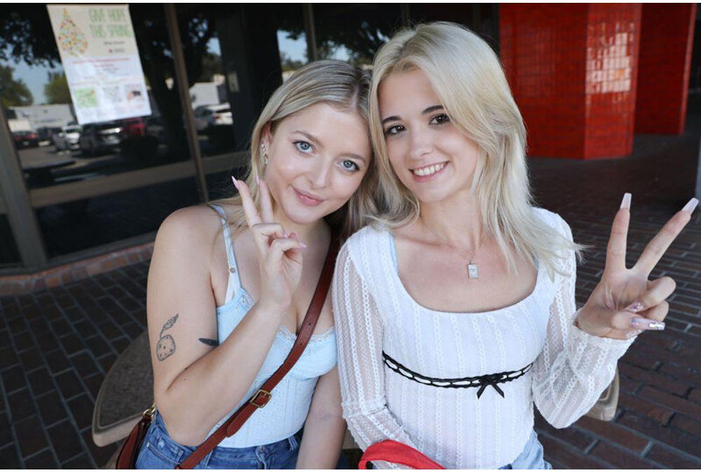 HIKR-246 Nicole (21) & Jill (20) Sneak Into A Los Angeles College And Pick Up Some LA Girls For A High-paying Part-time Job. Screenshot 7
