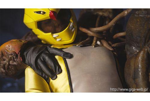 SPSC-55 Heroine Special Torture 2 Divine Beast Sentai Beast Ranger Beast Yellow Wet Sentai Suit Umi Oikawa Screenshot