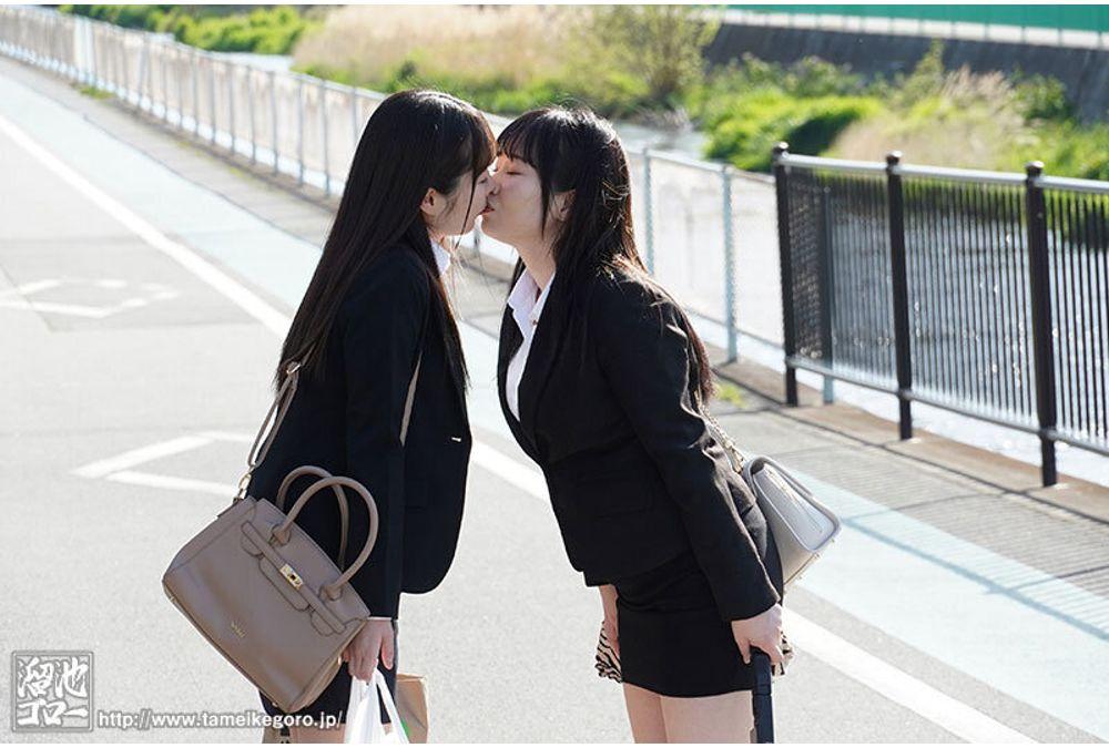 MFYD-056 Double Lesbian Ban Released! Two Female Employees Of A Certain AV Company Use Their Paid Vacation Days One Day Before Quitting Their Jobs For A Lesbian Hot Spring Trip! Kasumi Matsumaru And Kaito Kitamura Screenshot 7