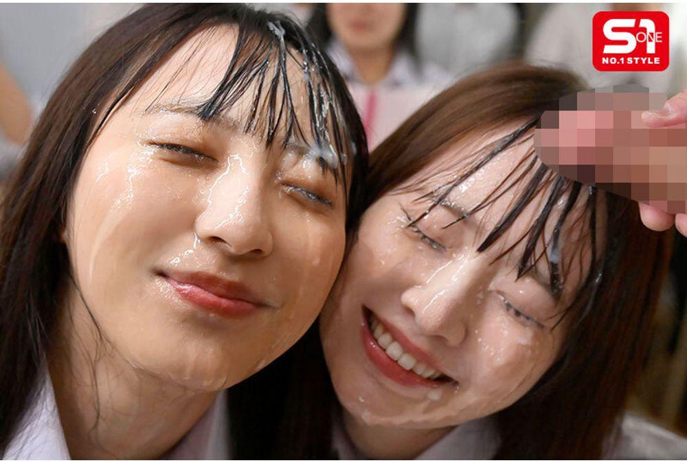 SNOS-326 July 28th Is Bukkake Day! Fight 100 Times! Sakika Shirakami, Nozomi Araki Screenshot 9