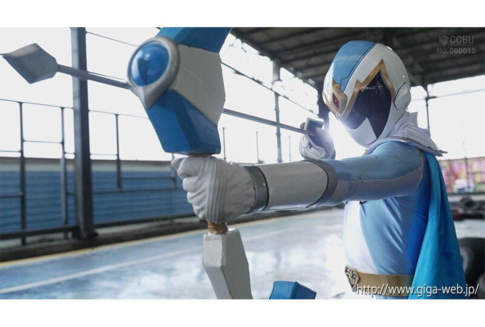 SPSF-69 Sentai Heroine Action Pinch ~ Fallen Dream Sentai Mystic Ranger Mystic Blue [Action Pinch Edition] Mai Onodera Screenshot 7