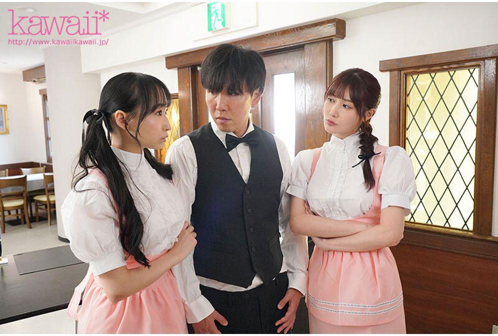 CAWD-910 Two Sexy, Sexy Girlfriends With Amazing Bodies Fight Over Each Other For A Creampie!? The Beautiful And Cute Seniors At My Part-time Job Milk My Semen Every Day With Their Sweet, Sticky, Pounding Cowgirl Style. Screenshot 7