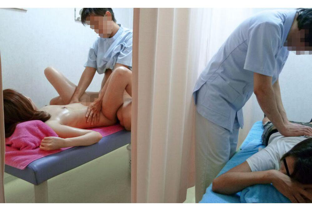 ERDM-212 4 Hours Of Erotic Massage That Makes A Housewife Climax Against Her Will, With Her Husband Between Her And Her By A Curtain Screenshot 7