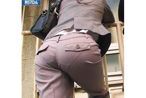 TSP-343 Tokyo Special Tokyo Street Corner OL Tracking!Pitch Pitch Ass Pants Suit!Panty Line Voyeur 83 People Screenshot