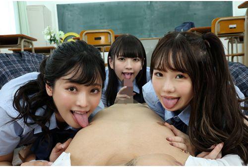 MKMP-429 Dream After School Harem Classroom Where I At The Bottom Of The School Clique Is Used For Sexual Desire Processing Of A Group Of Three Beautiful Girls In The Class Screenshot