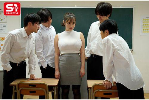 SONE-748 Bondage J-cup Female Teacher, Meat Onahole Rape Gangbang. A Busty Teacher Who Has Been Caught Out By Her Weakness Is Restrained And Fondled, Sucked, Licked, And Gangbanged As Much As She Wants... Gojou Ren Screenshot 9