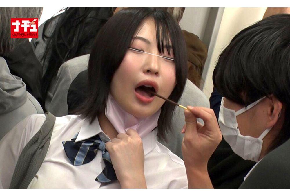 NHDTC-205 Big-breasted Girl's Shameful Train 4: Defile Her Developed Breasts With Perverse Fetishes! Screenshot 14