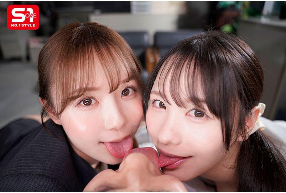 SNOS-353 I Witnessed A Lesbian Kiss Between The Strict Teacher Miru And The Kind Teacher Murakami Yuuka! I Was Forced To Join In Too, And My Brain Melted As We Engaged In A Sticky, Tongue-kissing Reverse Threesome! Screenshot 8
