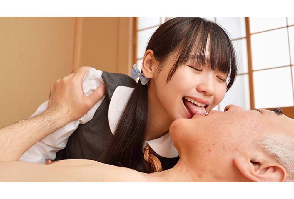 NECO-007 French Kissing Caregiver, Tricked By A Sexually Harassing Grandpa Into Raw Insertion, Awakening The Pleasure Of Her Tiny Uterus! Licking All Over, Even Her Anus, As She Receives Care And Gets Her Hairy Pussy Fucked Bare! 149cm Angel's Hard Work As She Takes Care Of Him, Riding Him And Getting Cummed Inside! Screenshot 11