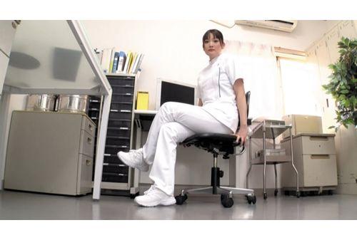 EVIS-416 [Dirty Talk Subjectivity] Working Nurse's Stuffy Pantyhose Foot Odor Smell Handjob Treatment Screenshot