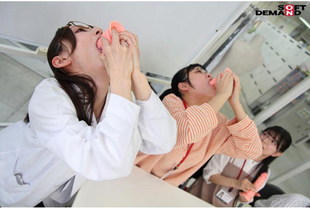 SDJS-326 "Why Does Deep Throat Juice Flow?" Five SOD Female Employees Research The Slimy, Sticky, And Climaxing Throat Juices Caused By Deep Throat Stimulation. SOD Sex Science Lab Report 20 Screenshot 19
