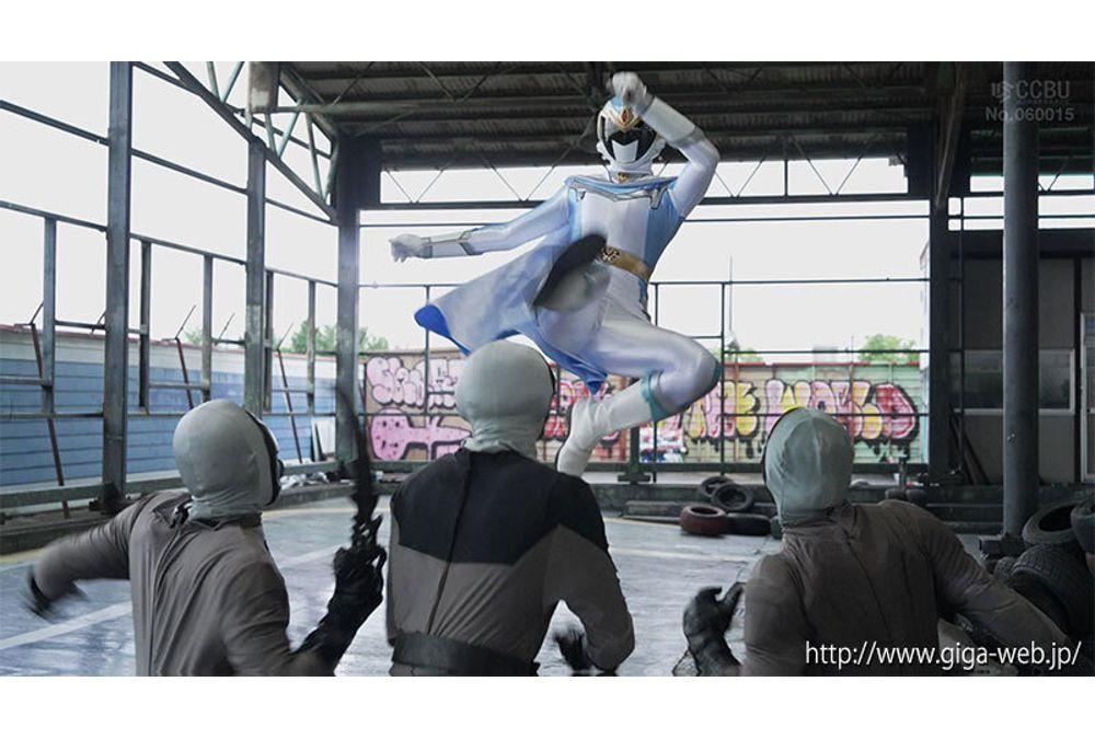 SPSF-69 Sentai Heroine Action Pinch ~ Fallen Dream Sentai Mystic Ranger Mystic Blue [Action Pinch Edition] Mai Onodera Screenshot 19