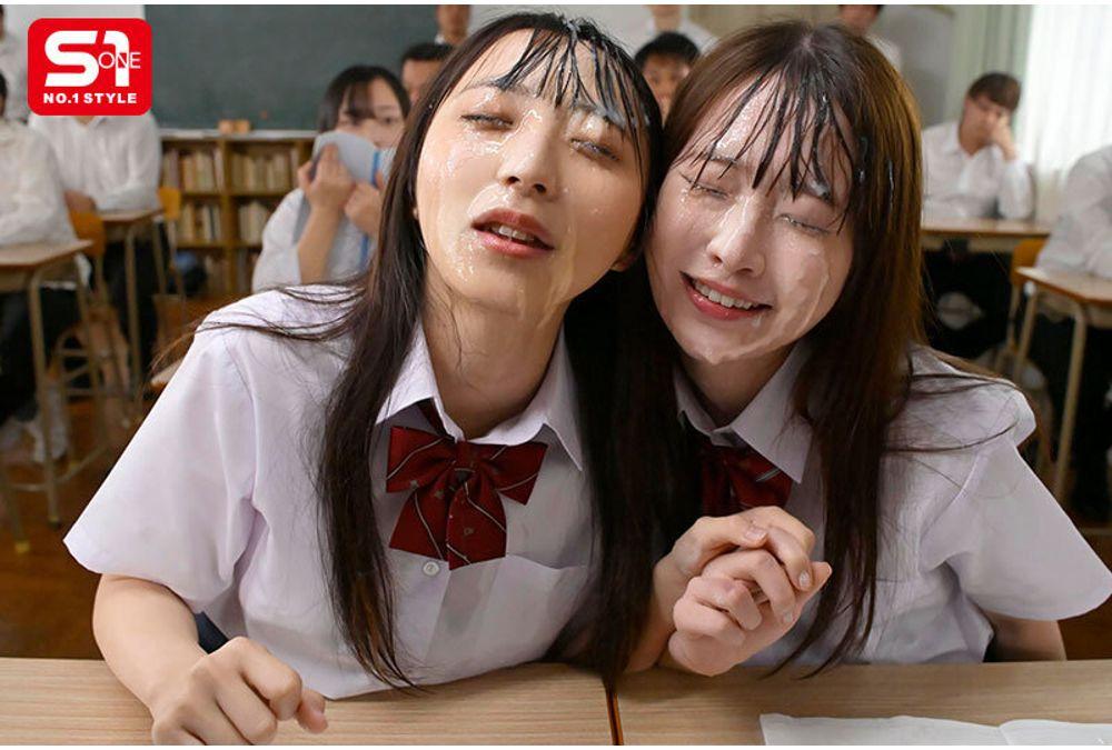 SNOS-326 July 28th Is Bukkake Day! Fight 100 Times! Sakika Shirakami, Nozomi Araki Screenshot 11