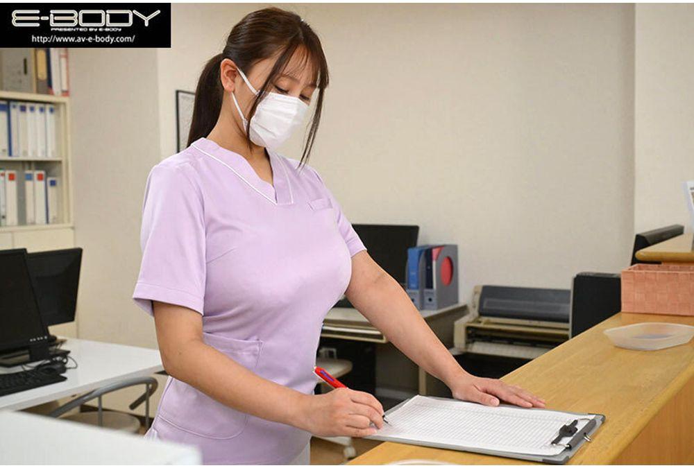 EBWH-264 Her Tits Are Making Me Hard Again Today. So I Have No Choice But To Squeeze Them. A Nurse With Huge J-cup Breasts Gives Me A Businesslike Titjob Without Saying A Word. Screenshot 12