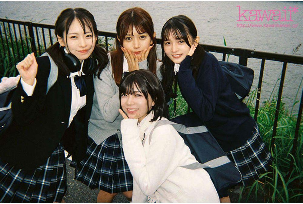 CAWD-960 A Group Of Four High School Girls From A Tokyo Metropolitan Coeducational School Who Go Home After School Break The Rules. Karin-chan, Meisa-chan, Yuna-chan, And Itsuki-chan Screenshot 15