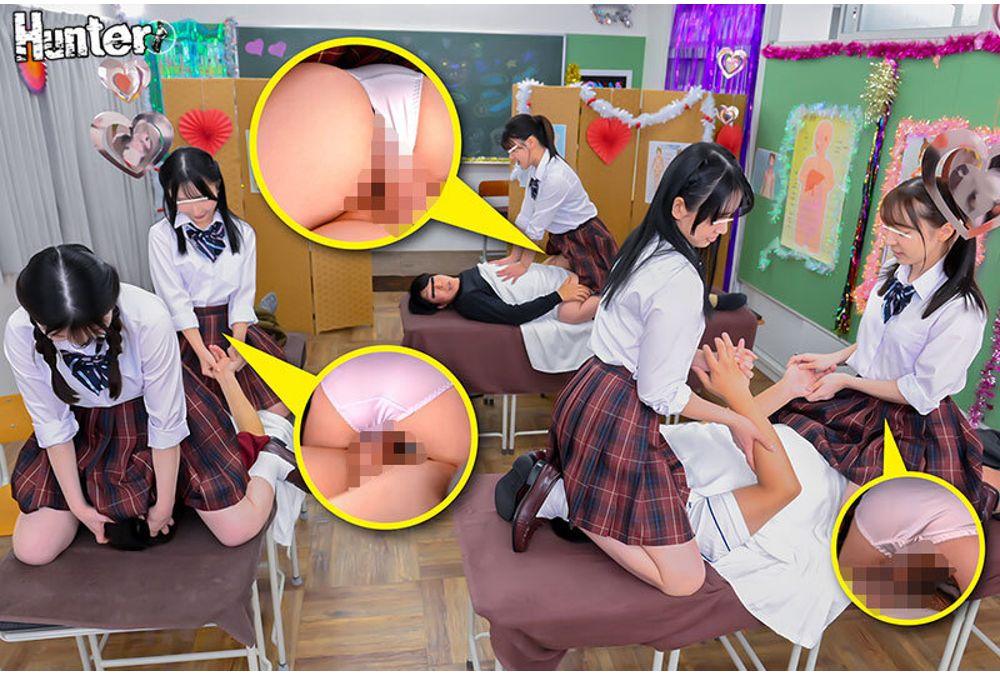 HUNTC-413 The 2000 Yen VIP Course Always Allows Sex! The Mock Store At The School Festival Of Class 3A Is "Penis Massage" Screenshot 15