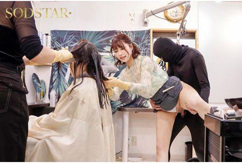 START-368 SODSTAR×SENZ-Sex Is Integrated Into Everyday Life- Always Having Sex Beauty Salon Ogura Yuna X Yui Mahiro Screenshot 16