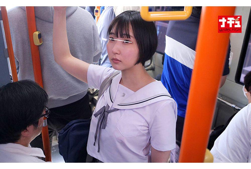 NHDTC-246 Big-assed J○ Gets Turned On By The Shame Of A Slow, Face-to-face Cumshot On A Crowded Bus And Starts Masturbating, Scooping Out The Semen. Screenshot 18