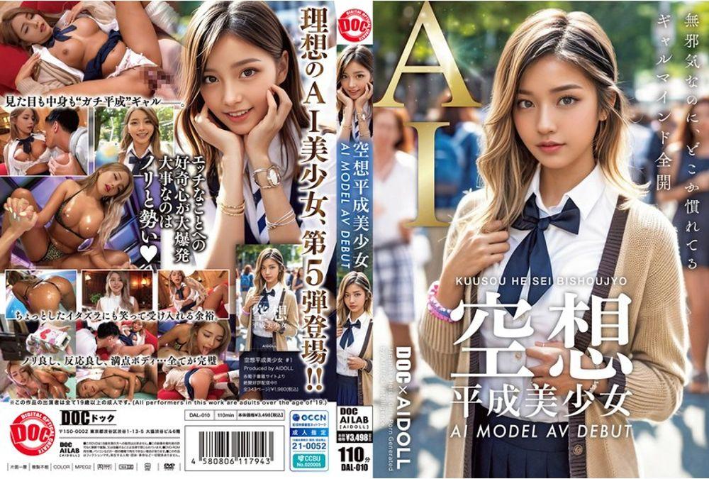 DAL-010 Fantasy Heisei Beautiful Girl AI MODEL AV DEBUT Kurosaki Hana Thumbnail