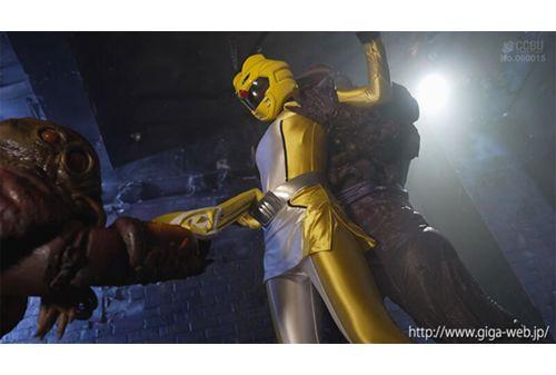 SPSC-55 Heroine Special Torture 2 Divine Beast Sentai Beast Ranger Beast Yellow Wet Sentai Suit Umi Oikawa Screenshot